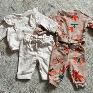 Infant girl matching set bundle